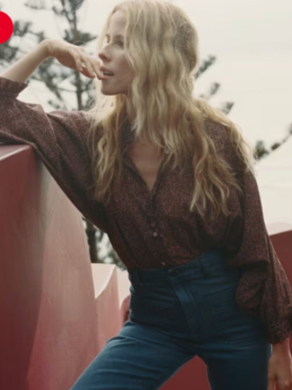 Doen Rose Top Rust Ditzy Floral